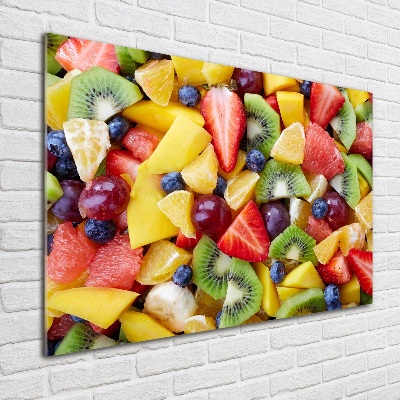 Tableau verre acrylique Fruits en tranches