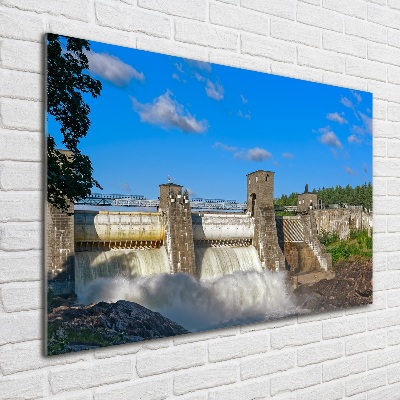 Tableau acrylique Barrage d'eau