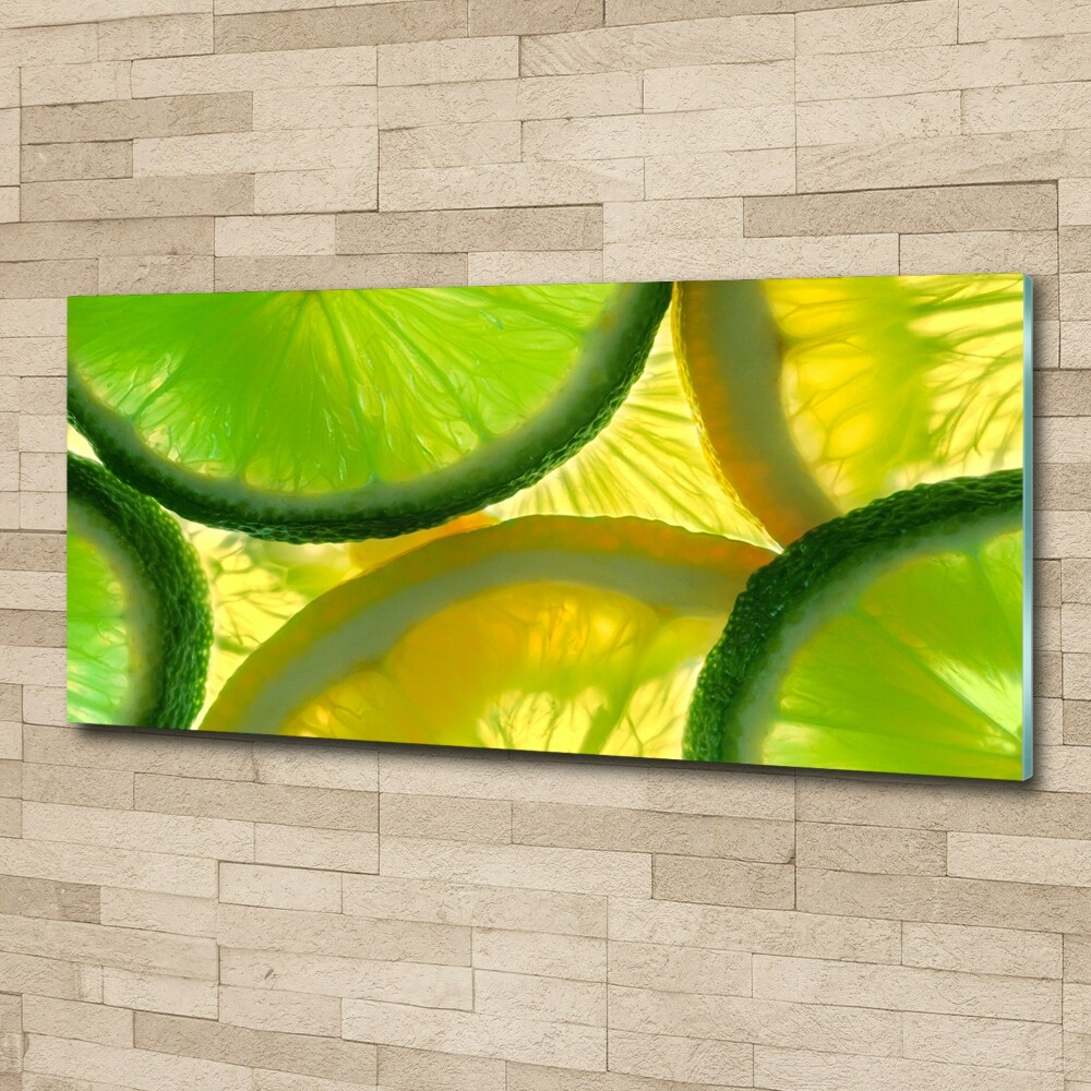 Tableau en acrylique Citron vert et citron