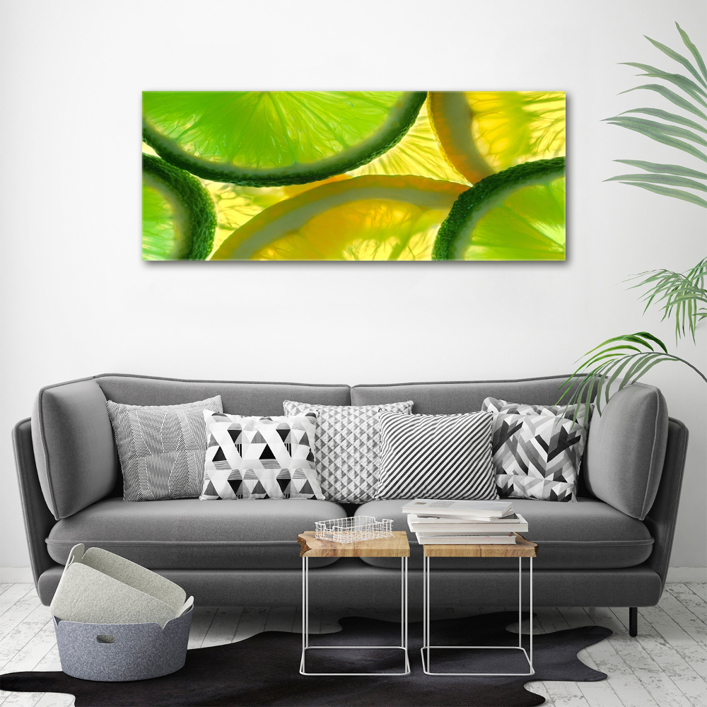 Tableau en acrylique Citron vert et citron