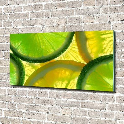 Tableau en acrylique Citron vert et citron