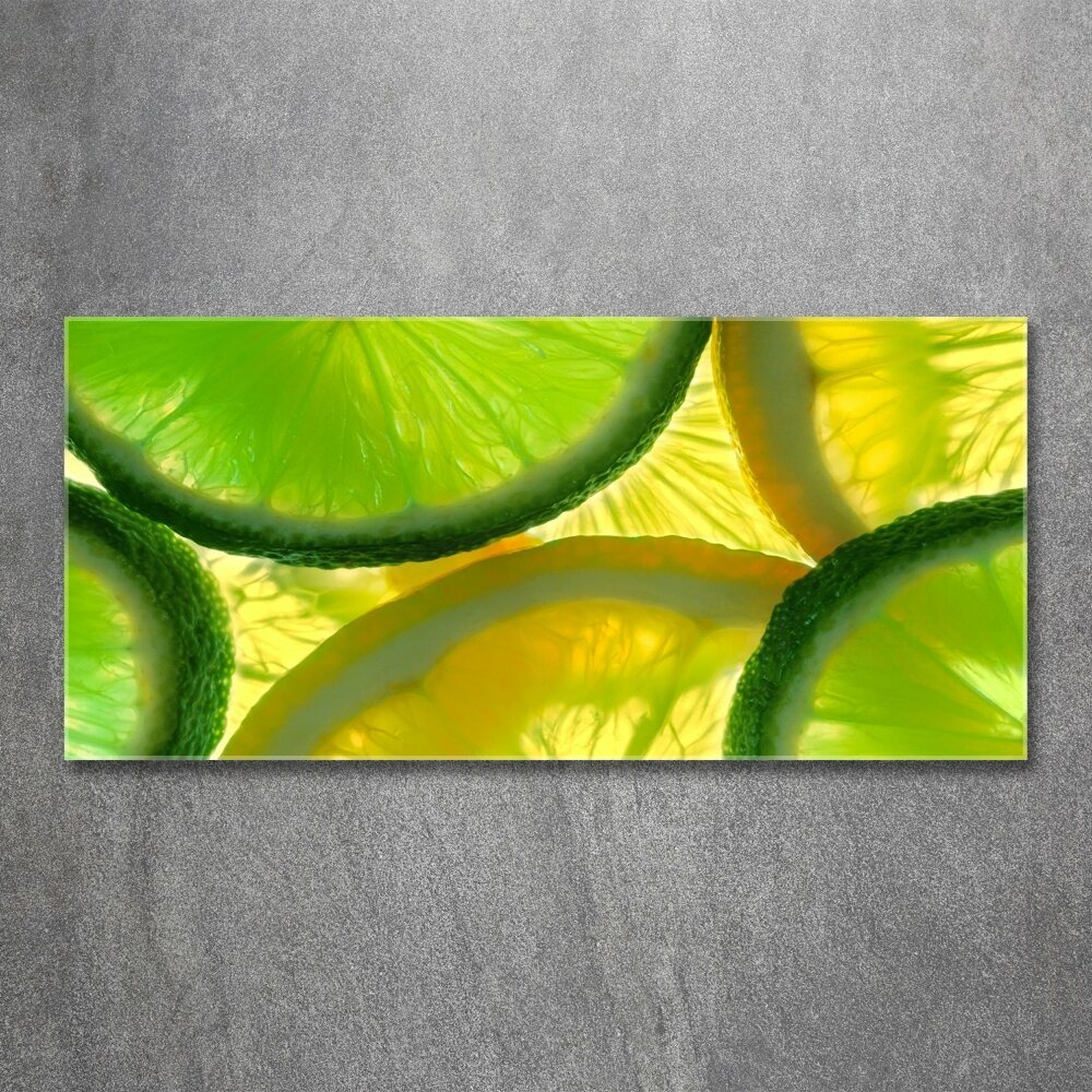 Tableau en acrylique Citron vert et citron