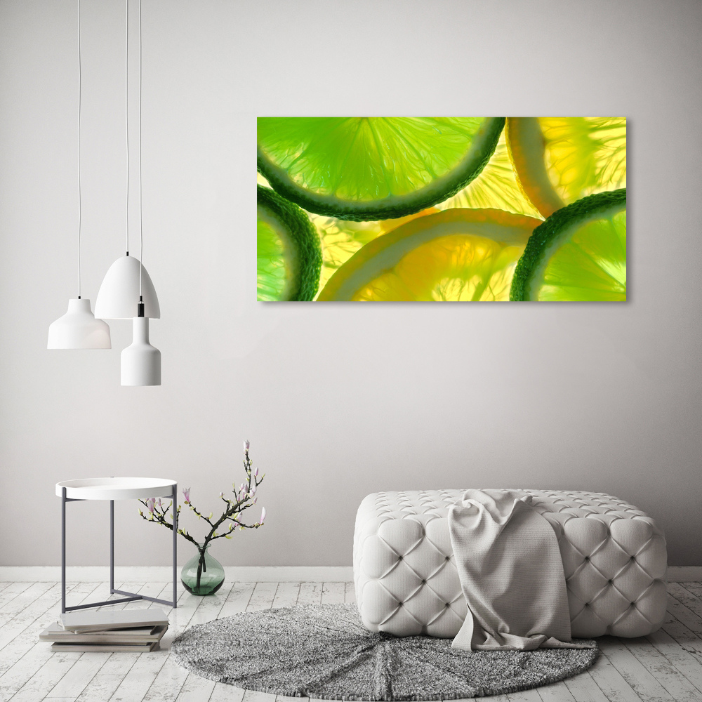 Tableau en acrylique Citron vert et citron