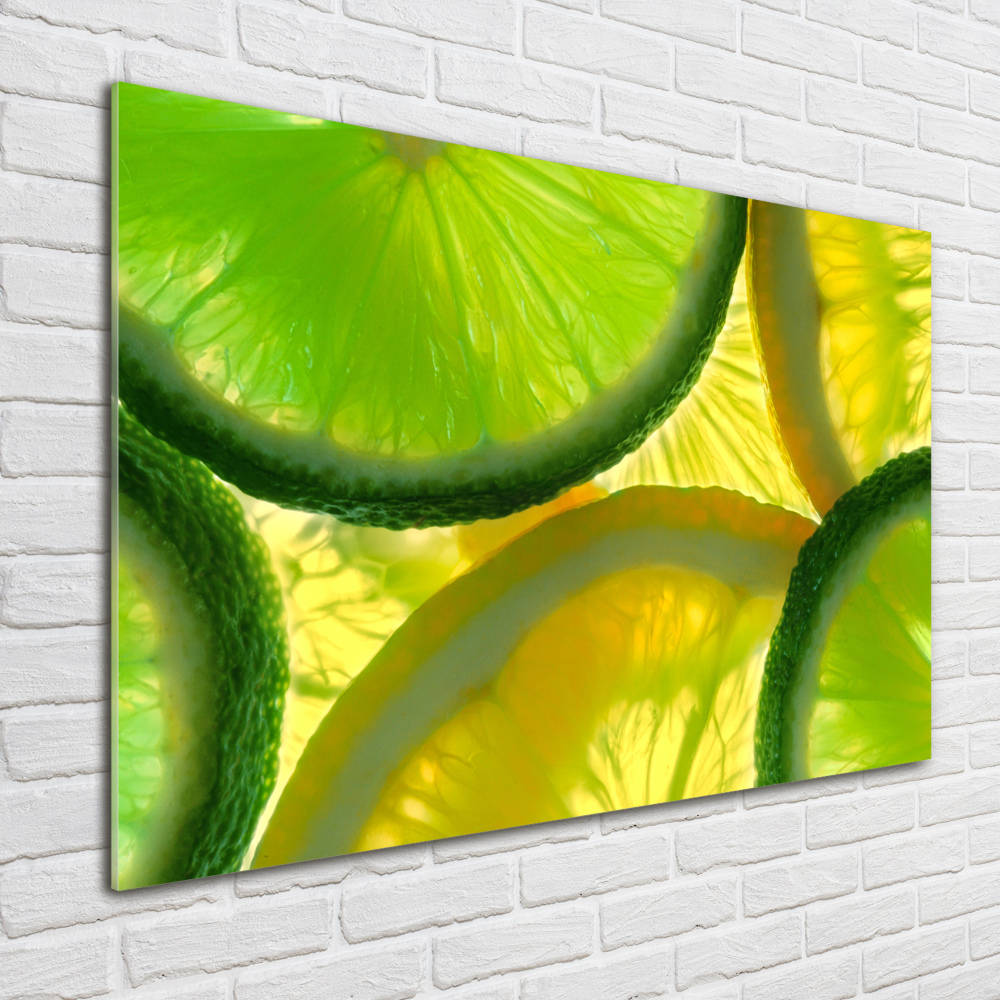 Tableau en acrylique Citron vert et citron