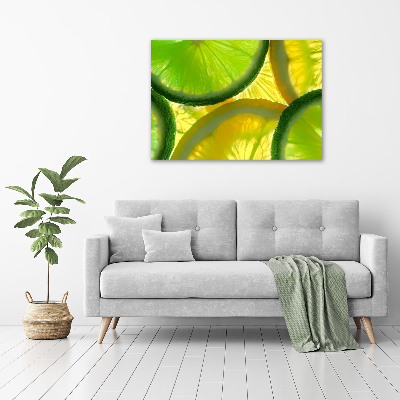 Tableau en acrylique Citron vert et citron