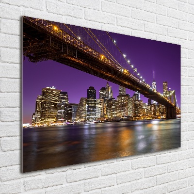 Tableau acrylique Manhattan la nuit