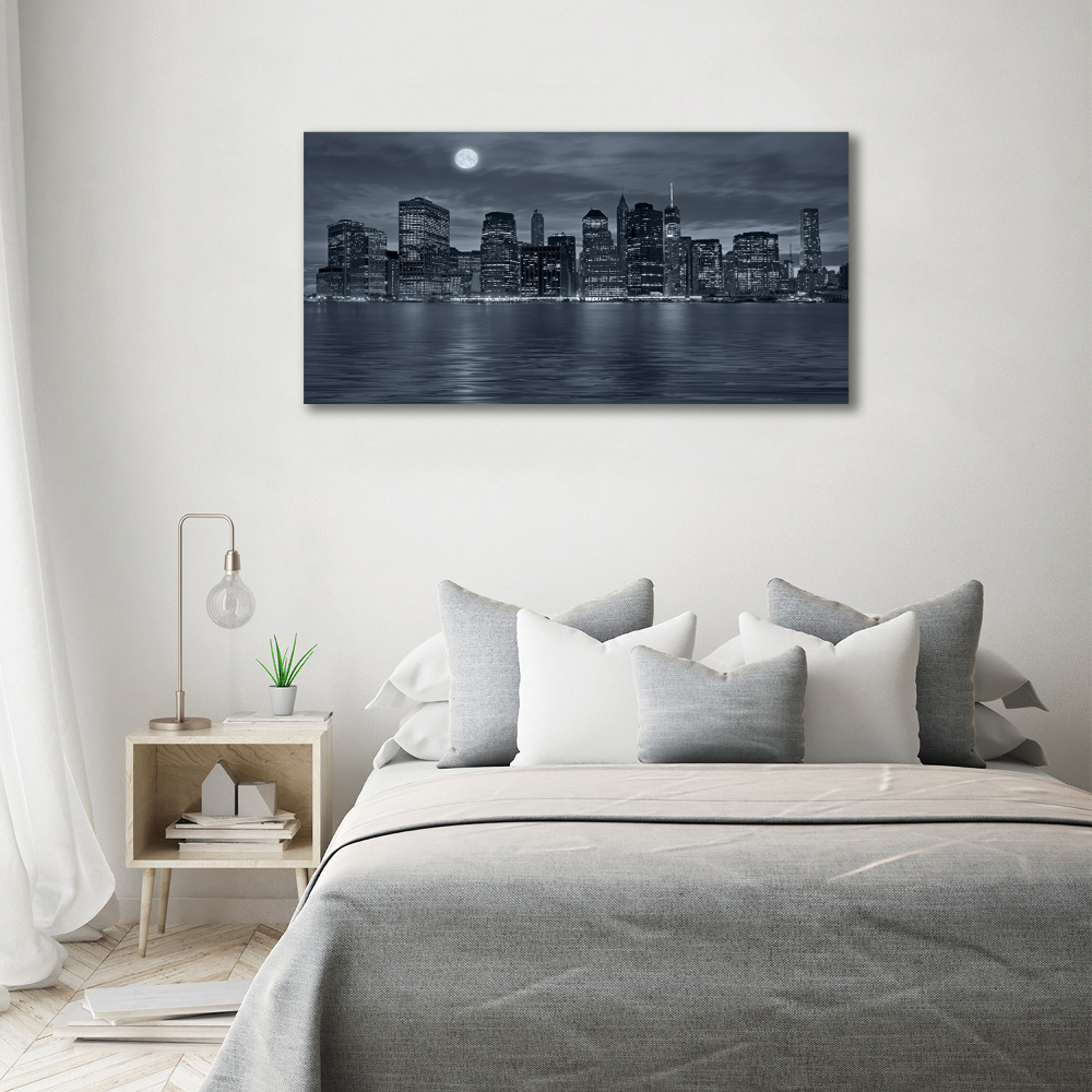 Acrylique tableau New York de nuit