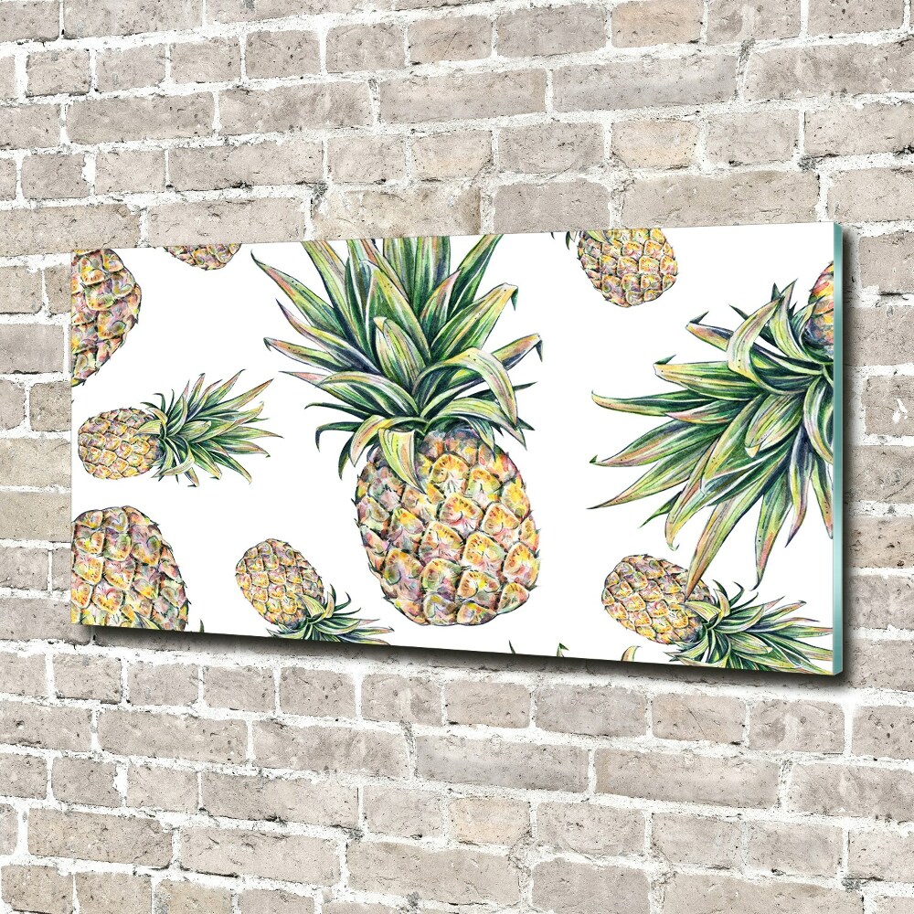 Tableau verre acrylique Ananas