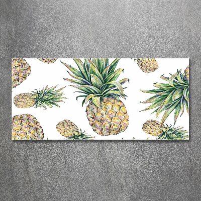 Tableau verre acrylique Ananas