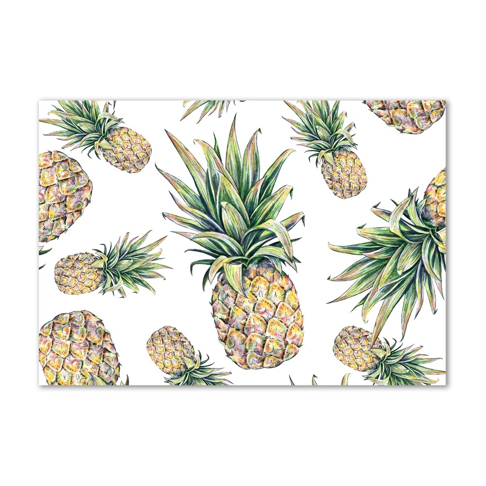 Tableau verre acrylique Ananas