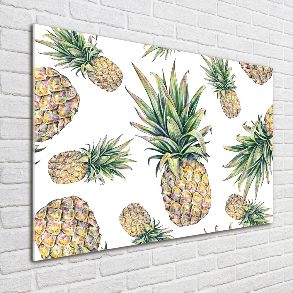 Tableau verre acrylique Ananas