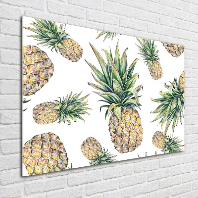 Tableau verre acrylique Ananas