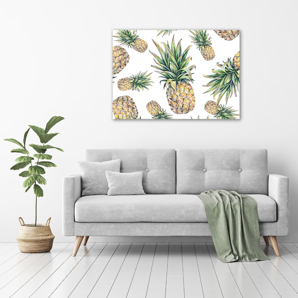 Tableau verre acrylique Ananas