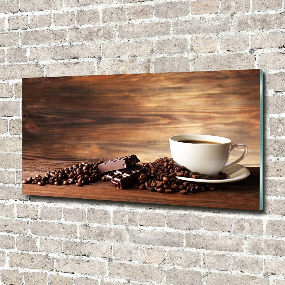 Tableau sur verre acrylique Café et chocolat