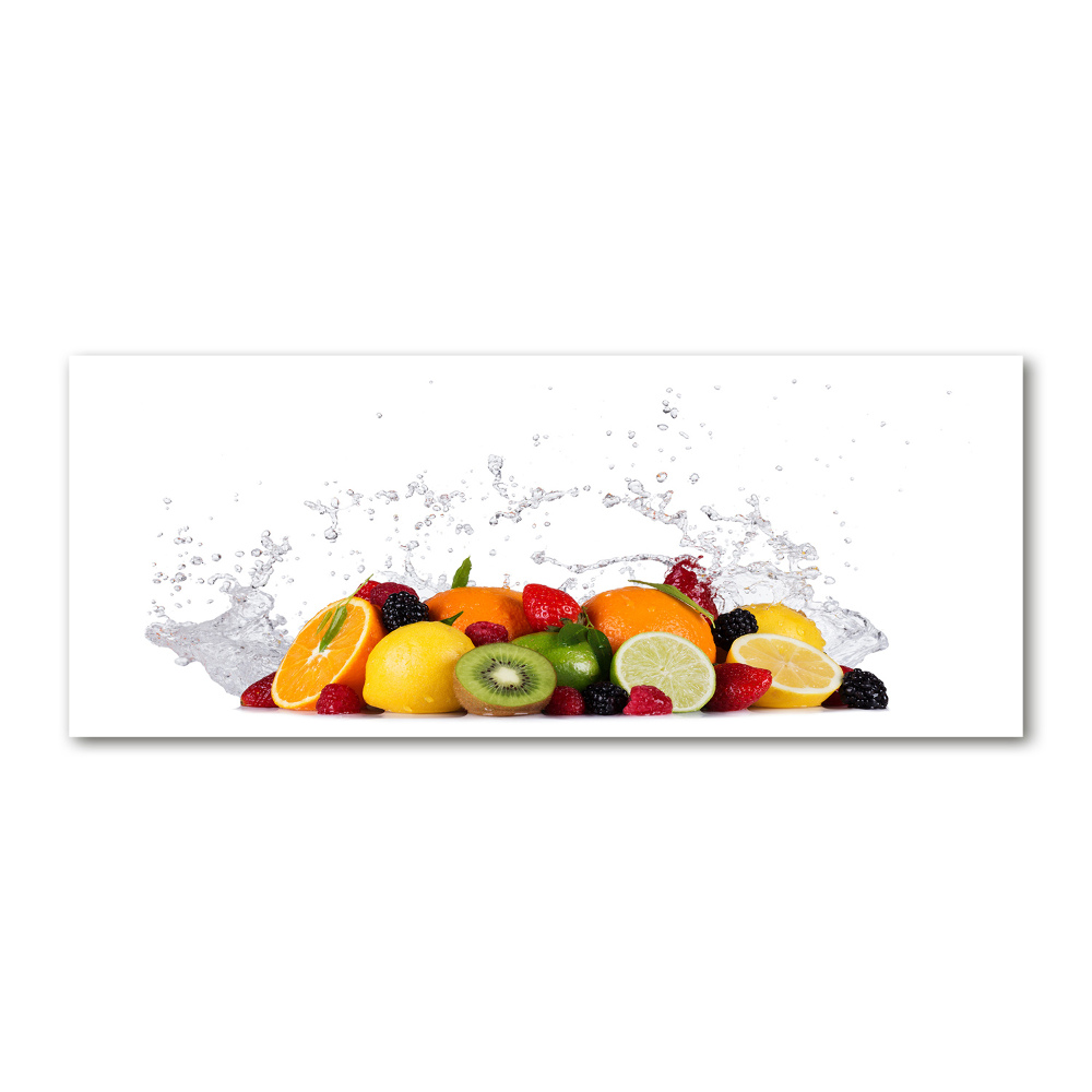 Tableau verre acrylique Fruit et eau