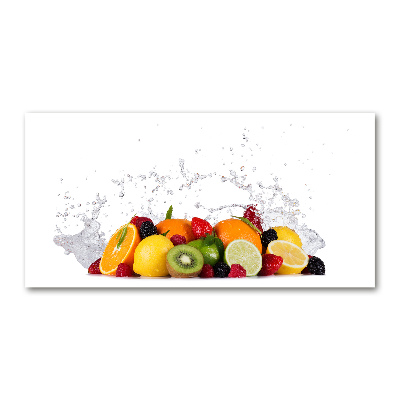 Tableau verre acrylique Fruit et eau