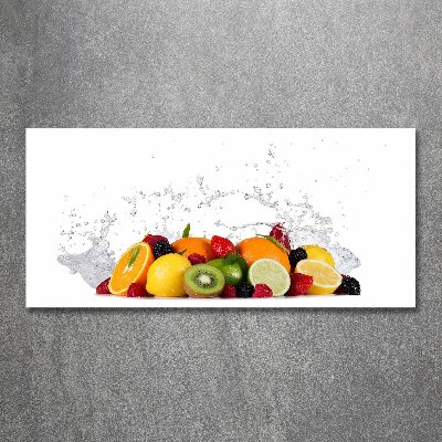 Tableau verre acrylique Fruit et eau