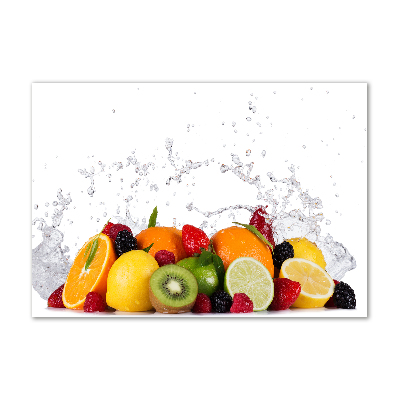 Tableau verre acrylique Fruit et eau