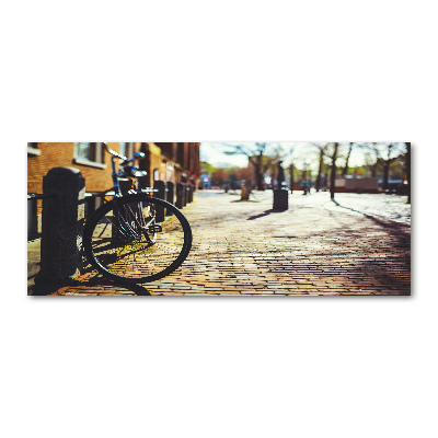 Tableau sur verre acrylique Vélo à Amsterdam