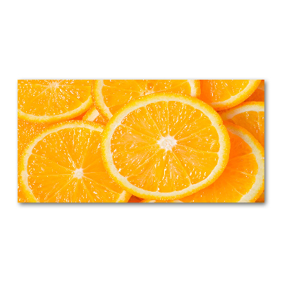 Tableau verre acrylique Tranches d'orange