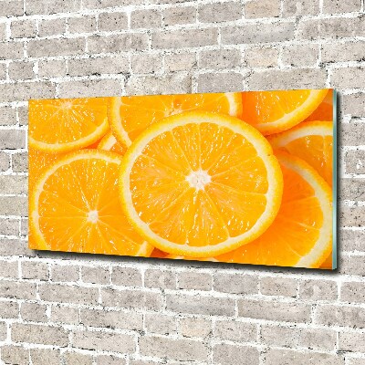 Tableau verre acrylique Tranches d'orange