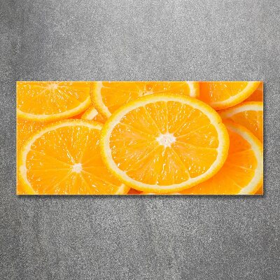 Tableau verre acrylique Tranches d'orange