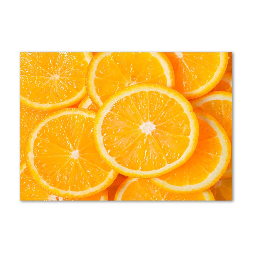 Tableau verre acrylique Tranches d'orange