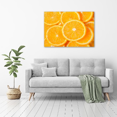 Tableau verre acrylique Tranches d'orange