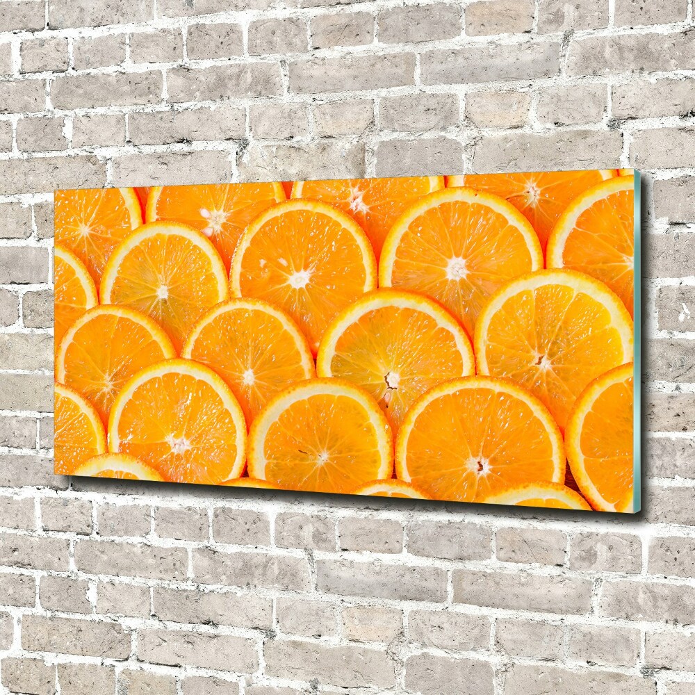 Tableau sur verre acrylique Tranches d'orange