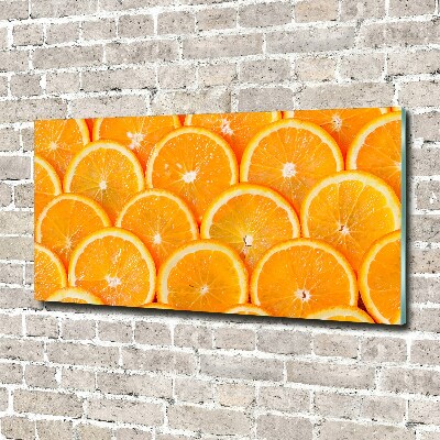 Tableau sur verre acrylique Tranches d'orange