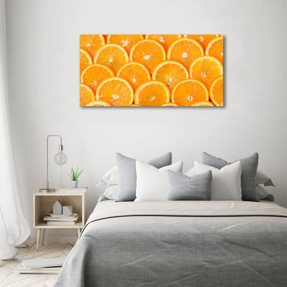 Tableau sur verre acrylique Tranches d'orange