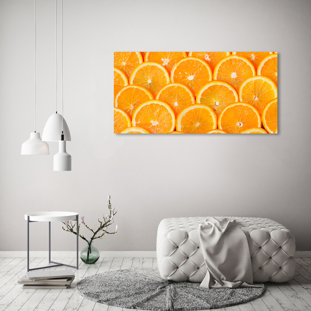 Tableau sur verre acrylique Tranches d'orange