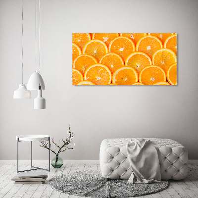 Tableau sur verre acrylique Tranches d'orange