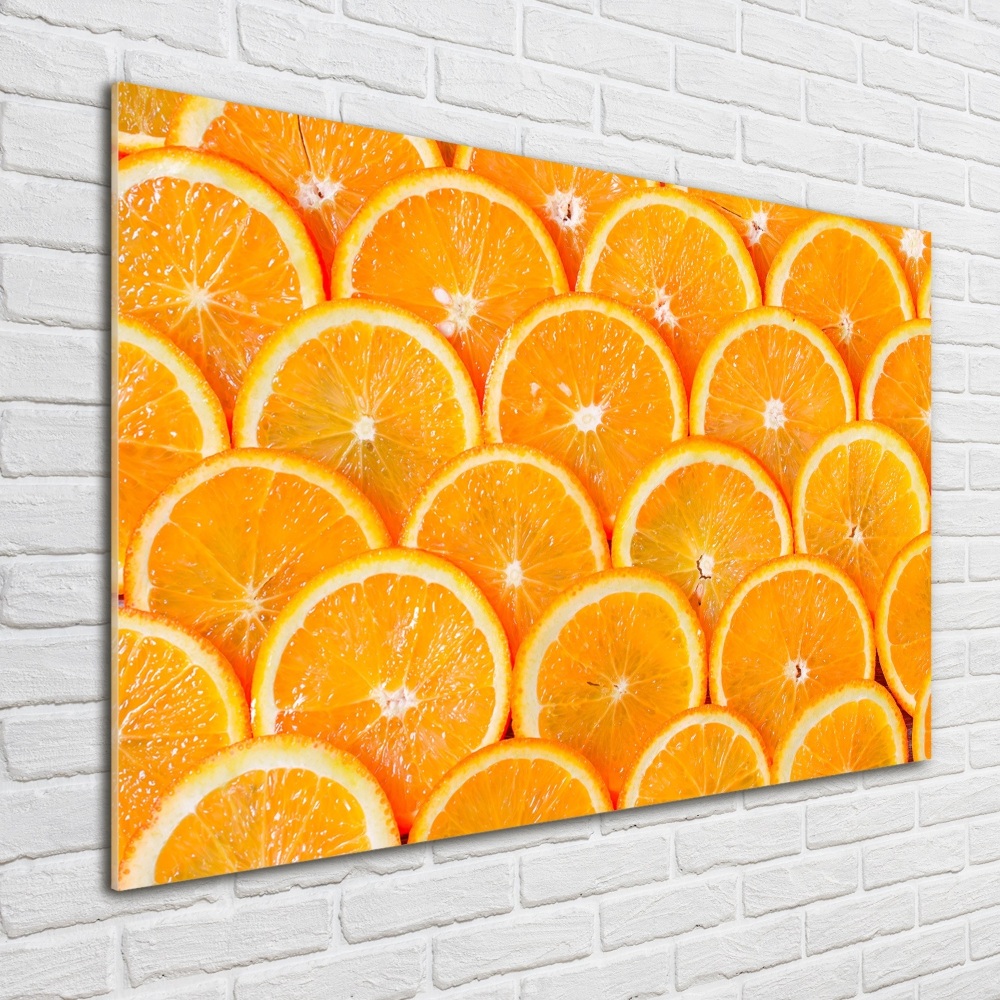 Tableau sur verre acrylique Tranches d'orange