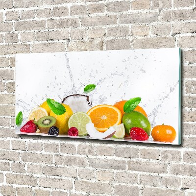 Tableau sur verre acrylique Fruit et eau