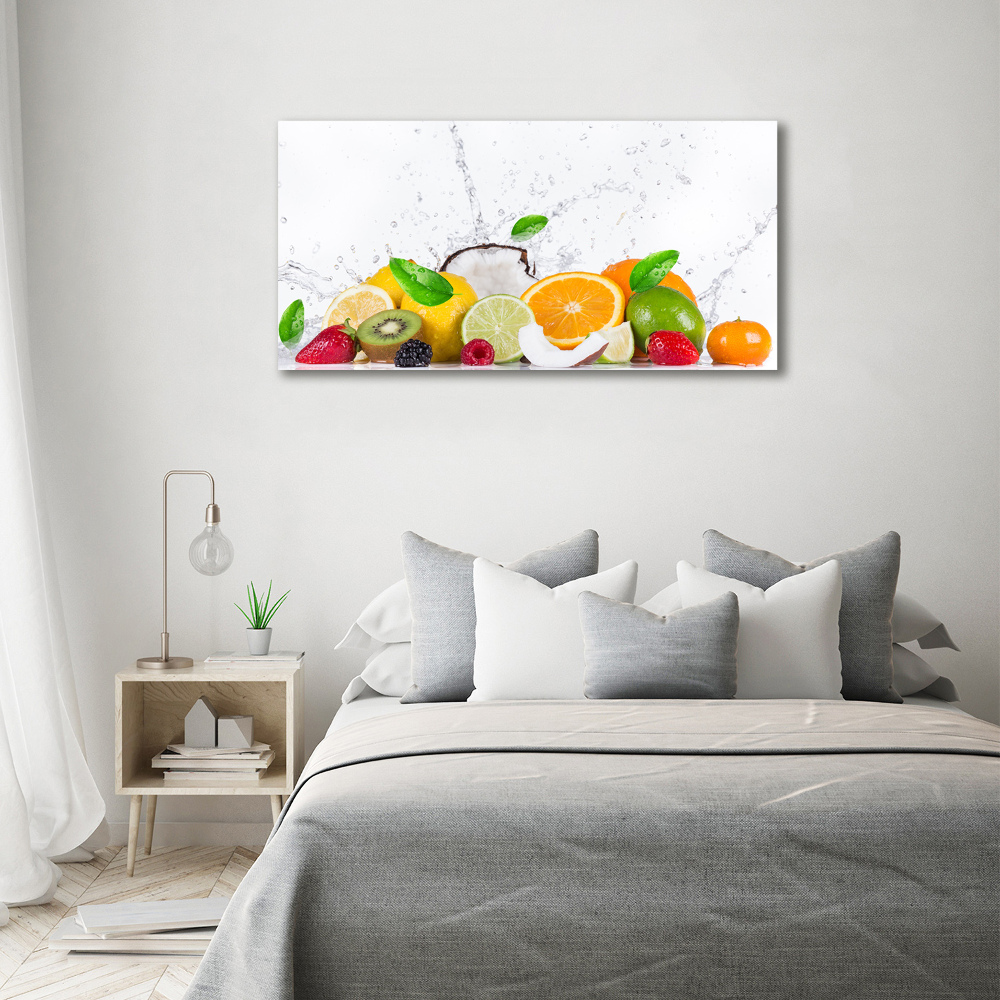 Tableau sur verre acrylique Fruit et eau