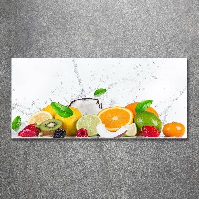 Tableau sur verre acrylique Fruit et eau