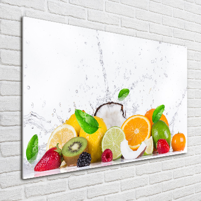 Tableau sur verre acrylique Fruit et eau