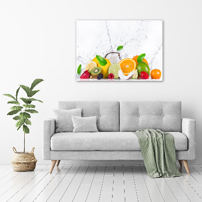 Tableau sur verre acrylique Fruit et eau