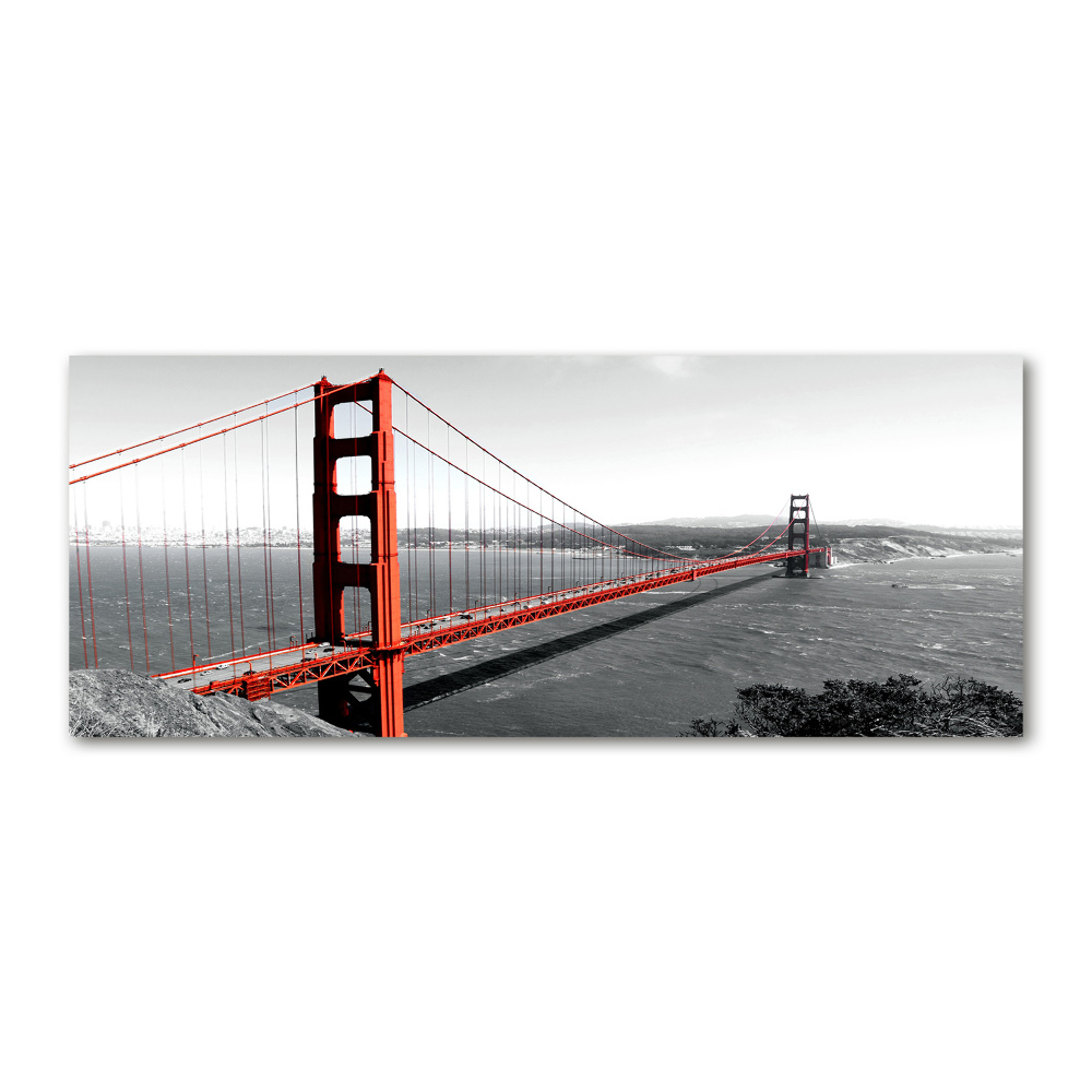 Tableau sur verre acrylique Le pont de San Francisco