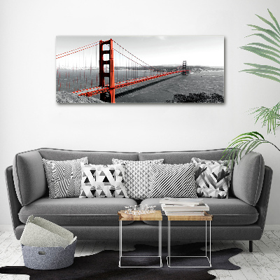 Tableau sur verre acrylique Le pont de San Francisco