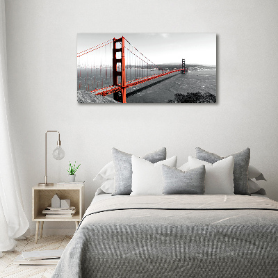 Tableau sur verre acrylique Le pont de San Francisco