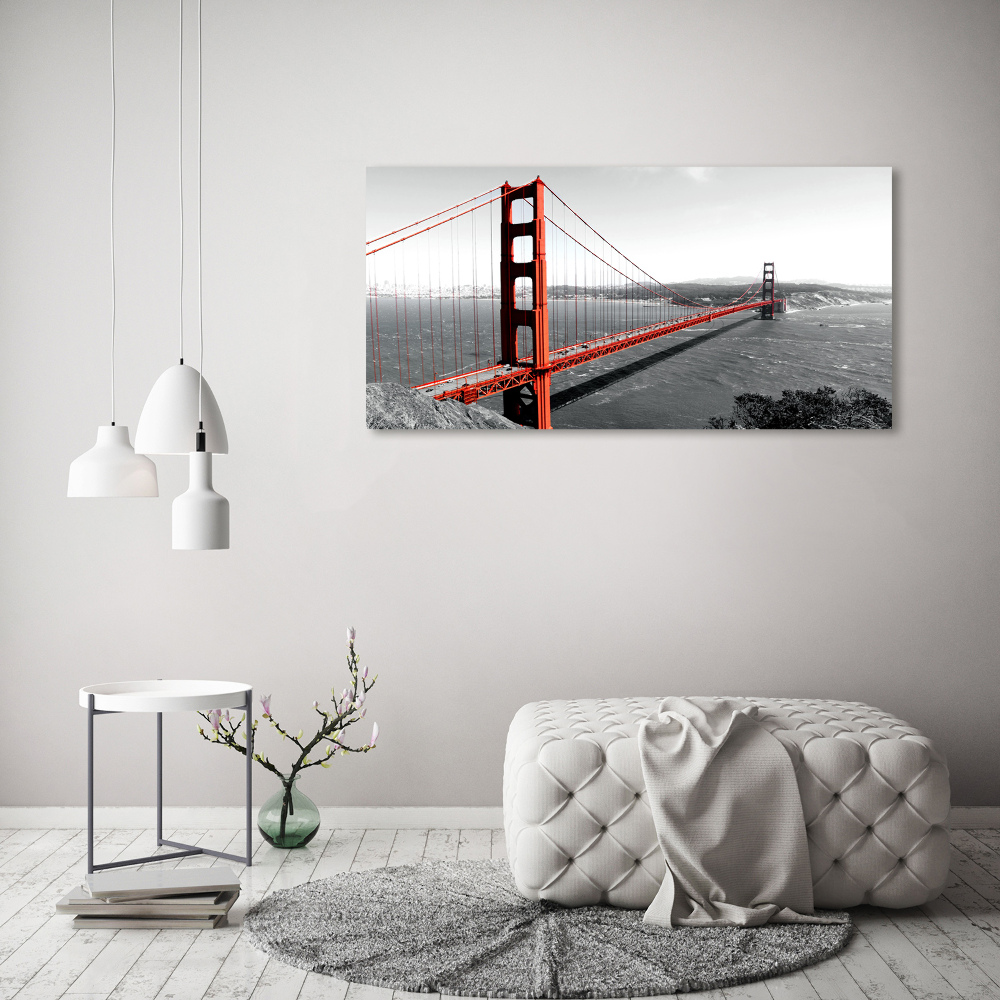 Tableau sur verre acrylique Le pont de San Francisco