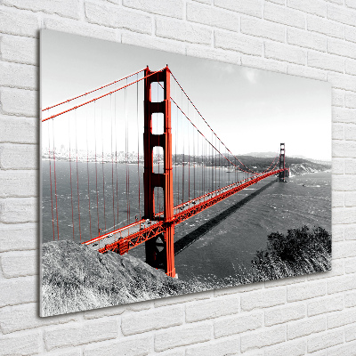 Tableau sur verre acrylique Le pont de San Francisco