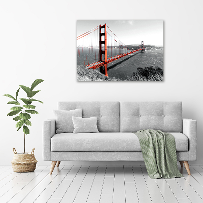 Tableau sur verre acrylique Le pont de San Francisco