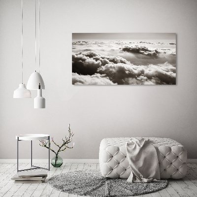 Tableau acrylique Vue des nuages à partir d'un oiseau