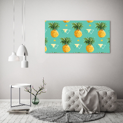 Tableau sur verre acrylique Ananas