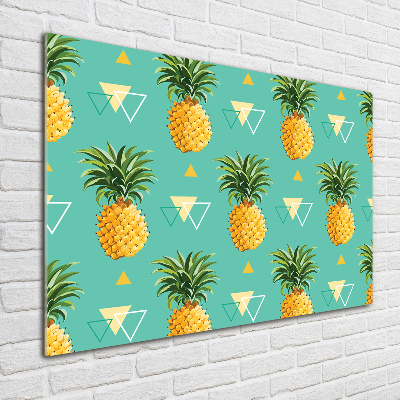 Tableau sur verre acrylique Ananas