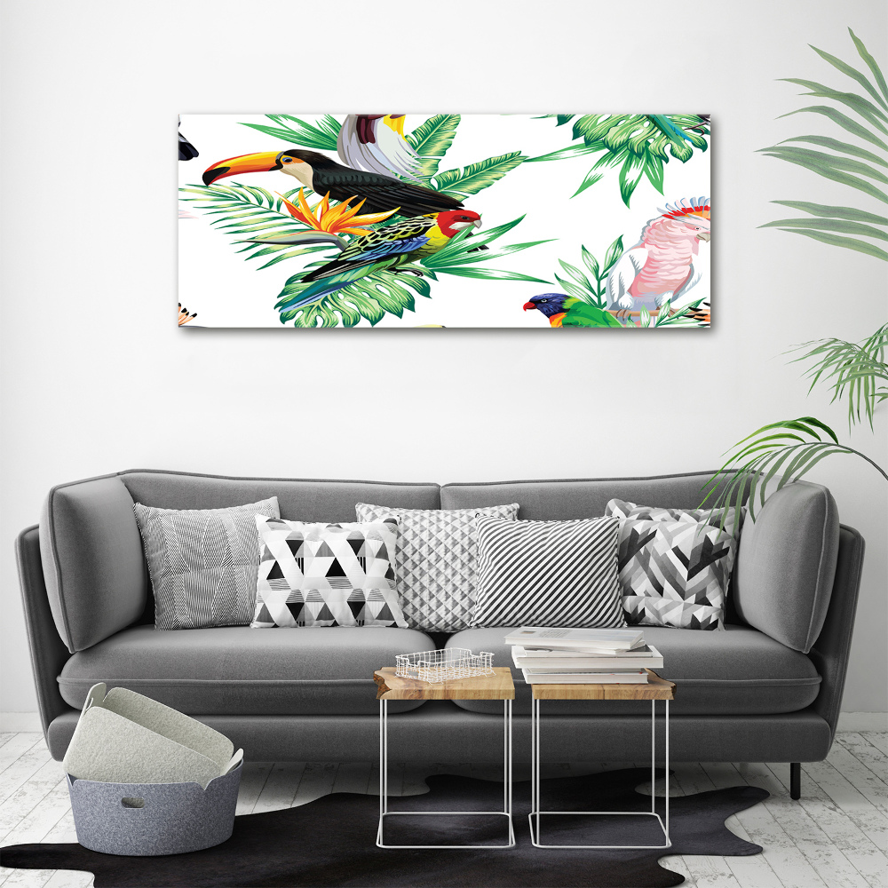 Tableau en acrylique Oiseaux tropicaux