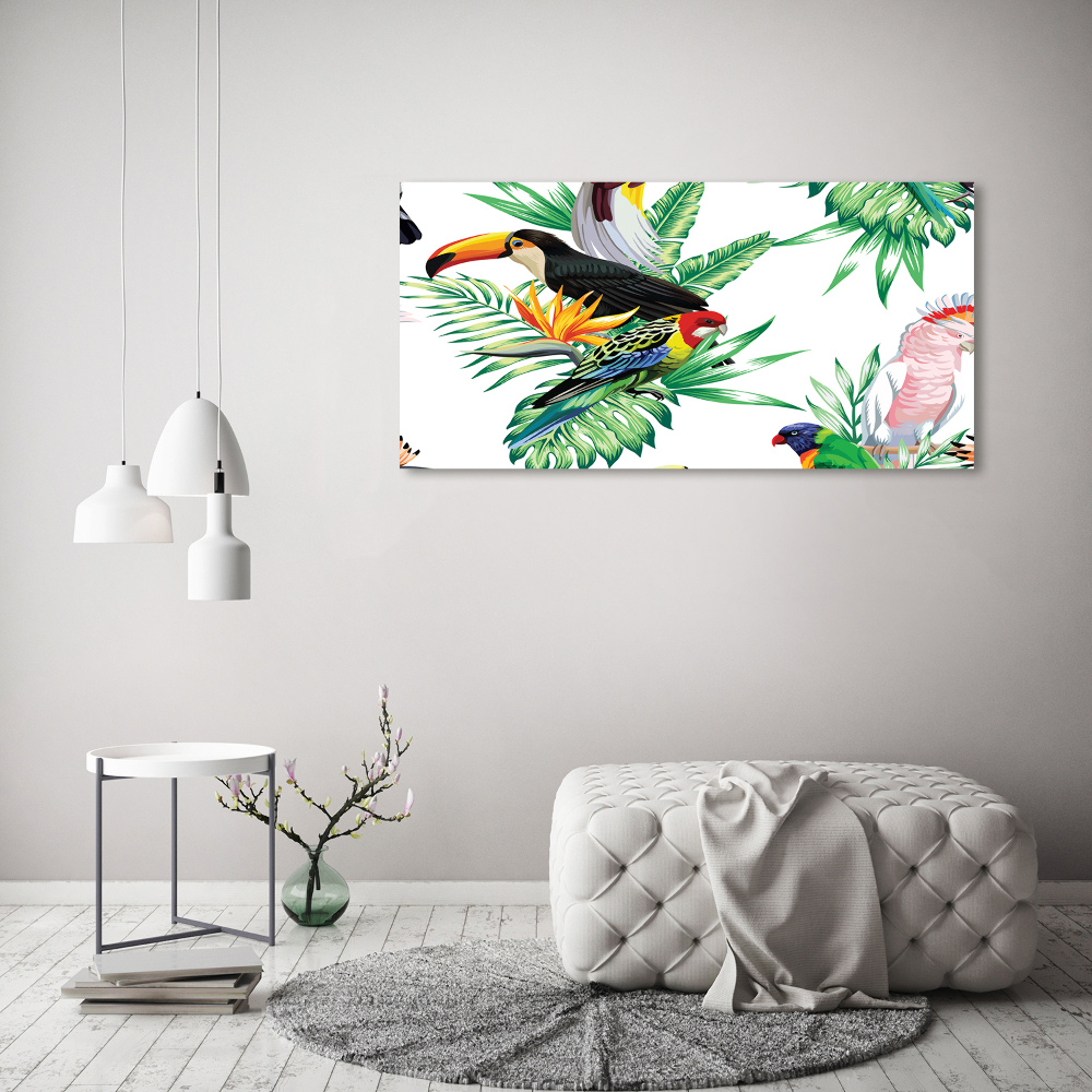 Tableau en acrylique Oiseaux tropicaux